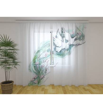 Pielāgota telts - ar diviem baložiem lidojumā