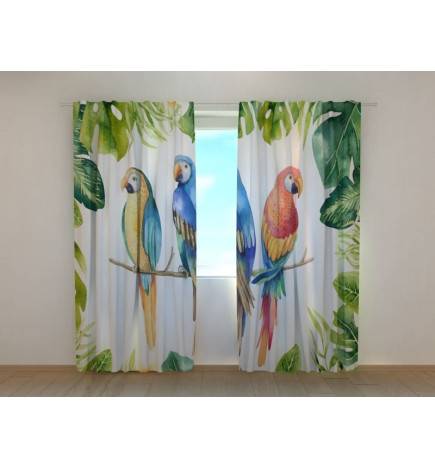 Custom tent - with three parrots on the branch