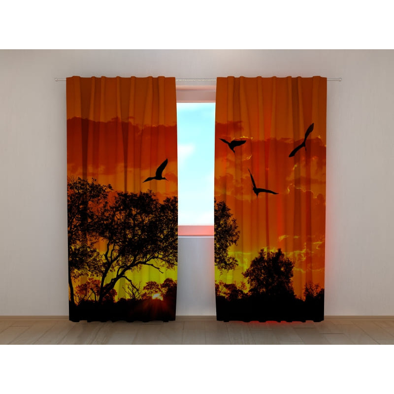 0,00 € Custom tent - with four ibises at sunset