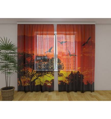 Kohandatud telk – nelja ibisega päikeseloojangul