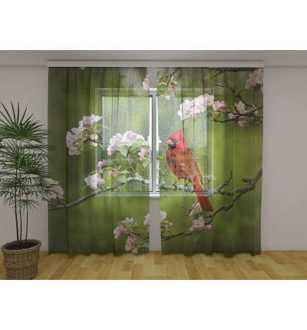 Tenda personalizzata - con cardinale sul ramo