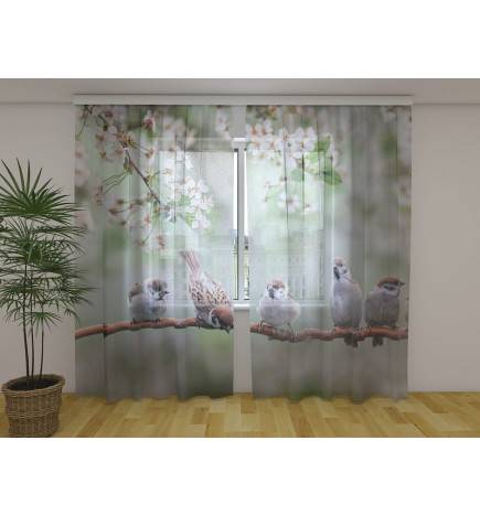 Carpa personalizada - con pájaros en una rama