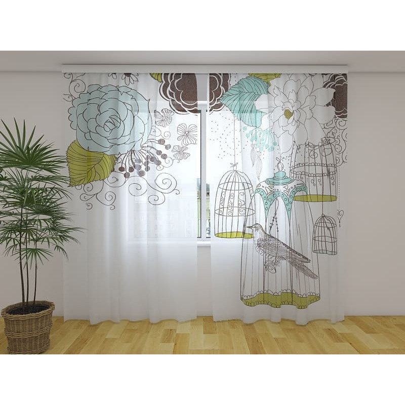 0,00 €Tenda personalizada - com um pássaro entre as flores