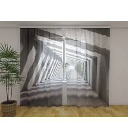 Tente personnalisée - avec un tunnel noir et blanc