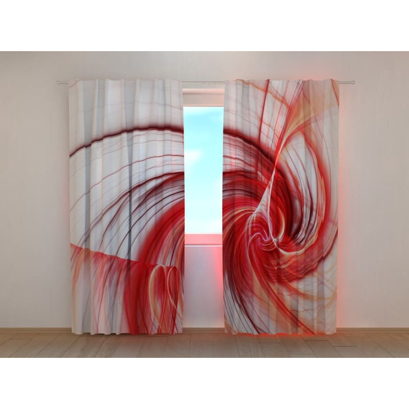 0,00 € Custom curtain - with a red swirl