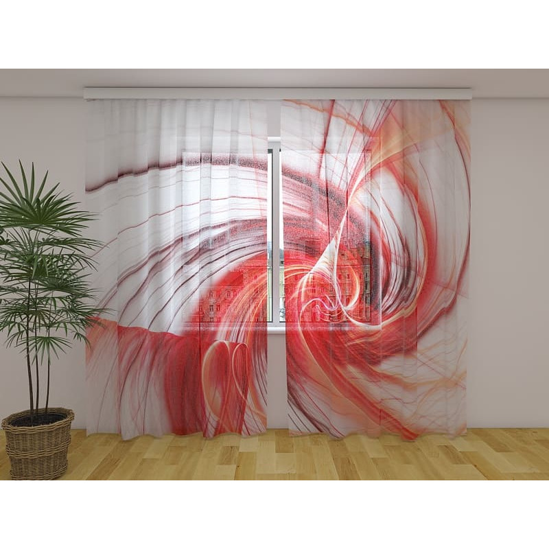 0,00 € Custom curtain - with a red swirl