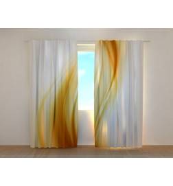 Custom curtain - abstract with a golden wave