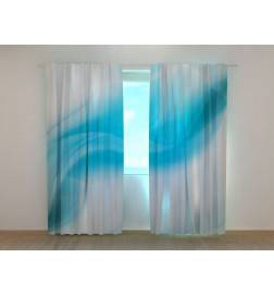 0,00 € Gordijn op maat - abstract met een blauwe golf