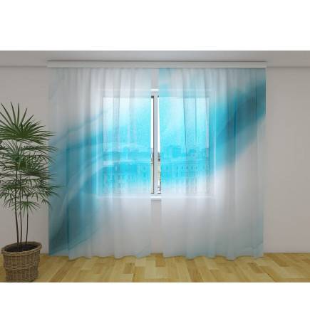 Tenda personalizzata - astratta con una onda azzurra