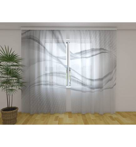 Rideau sur mesure - avec quelques vagues grises