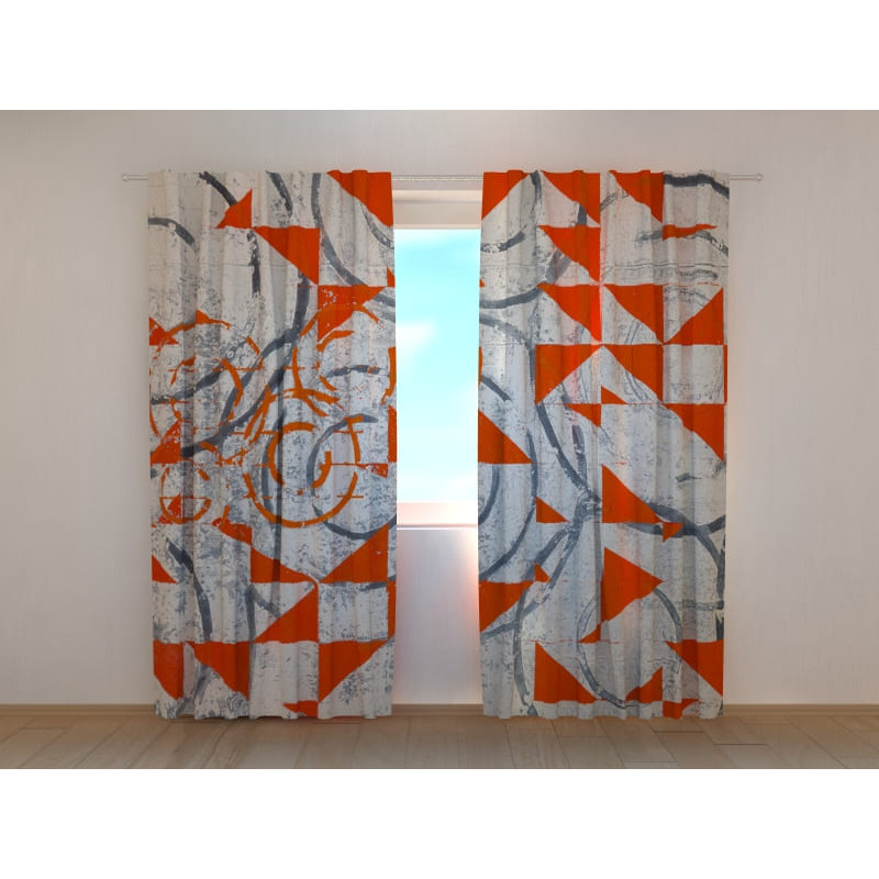 1,00 € Cortina personalizată - abstractă și geometrică în triunghiuri