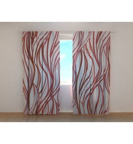 Posebna tenda - abstraktna - z rdečimi lijanami