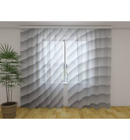 Personalized curtain - enveloping and grey