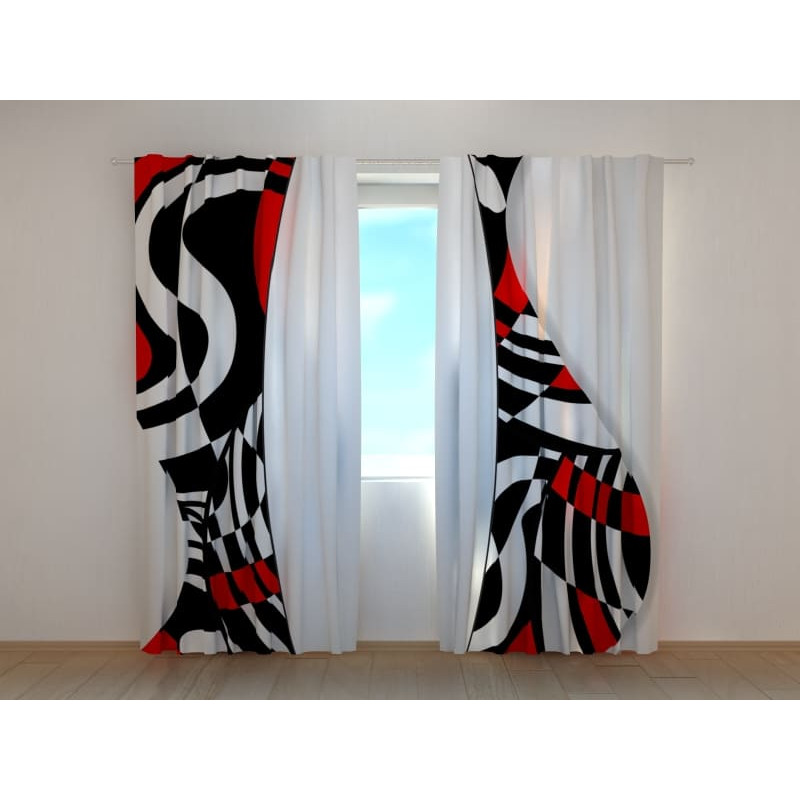 0,00 € Persoonlijke tent - zwart en wit met een beetje rood