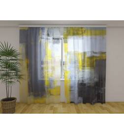 Benutzerdefinierte Zelt - abstrakt gelb und grau