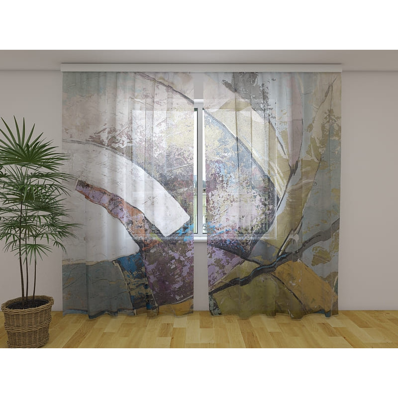 0,00 € Maßgeschneiderter Vorhang – abstrakt und marmoriert