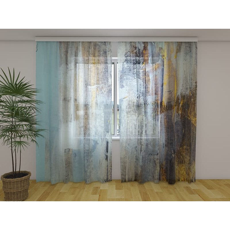 0,00 € Custom curtain - abstract and rustic