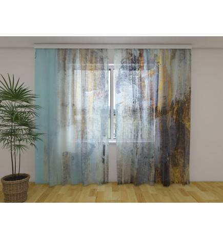 Custom curtain - abstract and rustic
