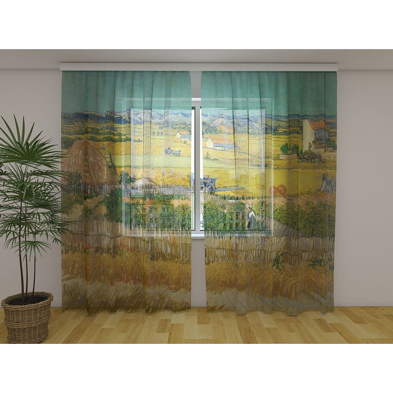 0,00 € Personalisierter Vorhang – Van Gogh – Ernte in La Crau