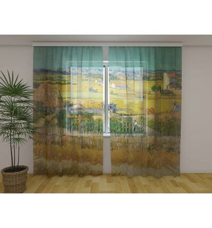Personalisierter Vorhang – Van Gogh – Ernte in La Crau
