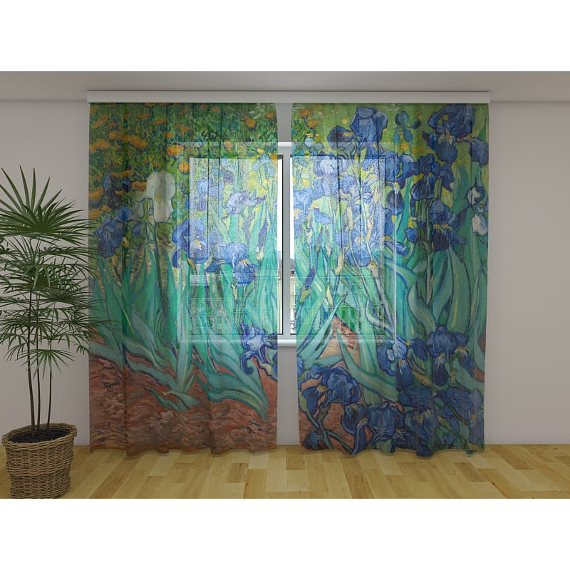 0,00 € Telón a medida - Vincent Van Gogh - flores de iris
