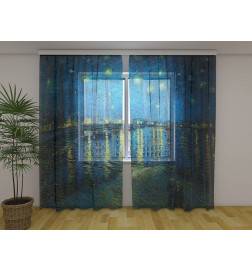 Cortina personalizada -Van Gogh - Night on the Rhone