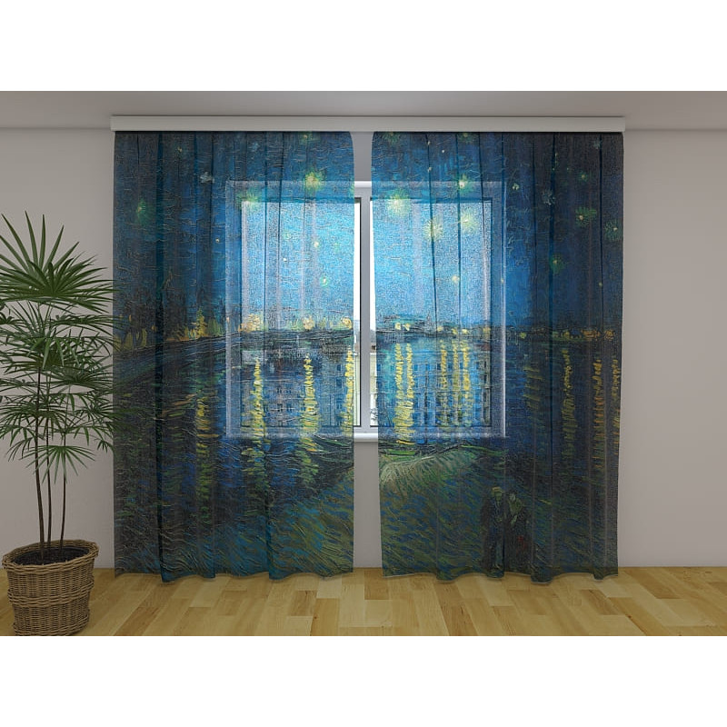 0,00 €Rideau sur mesure -Van Gogh - Nuit sur le Rhône