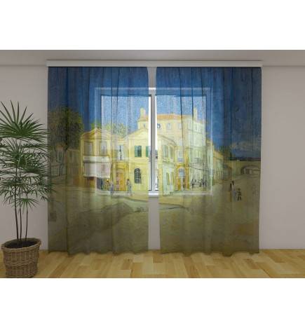 Cortina personalizada - Vincent Van Gogh - La casa amarilla