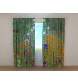Perdeau personalizat - Gustav Klimt - Gradina de flori