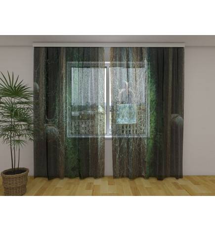 Cortina personalizada - candado en la puerta del corazón