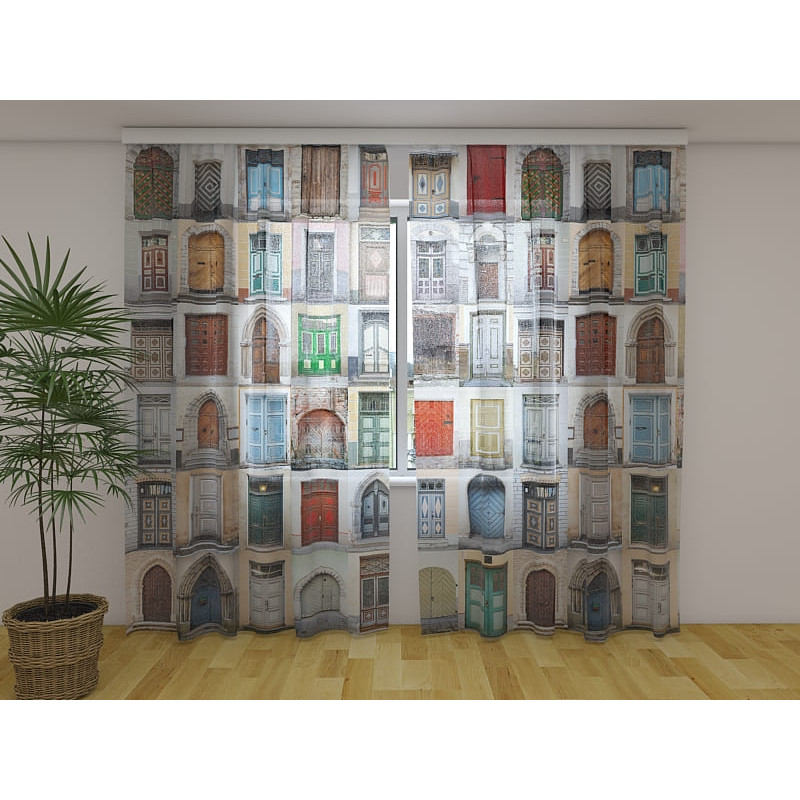 0,00 € Custom curtain - with many colored doors