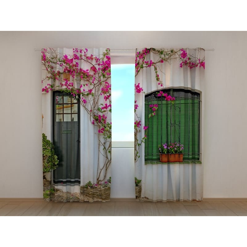 0,00 € Custom curtain - with flowers in front of the door