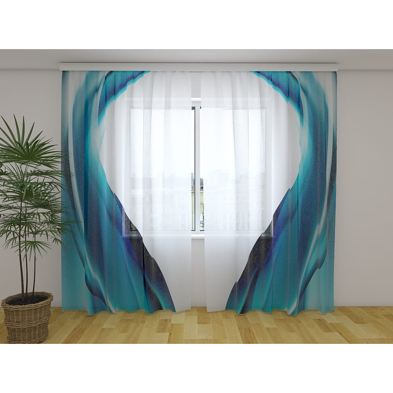 1,00 € Maßgeschneiderter Vorhang – Raffiniert – Blau und Grün 1,00 € Maßgeschneiderter Vorhang – Raffiniert – Blau und Grün