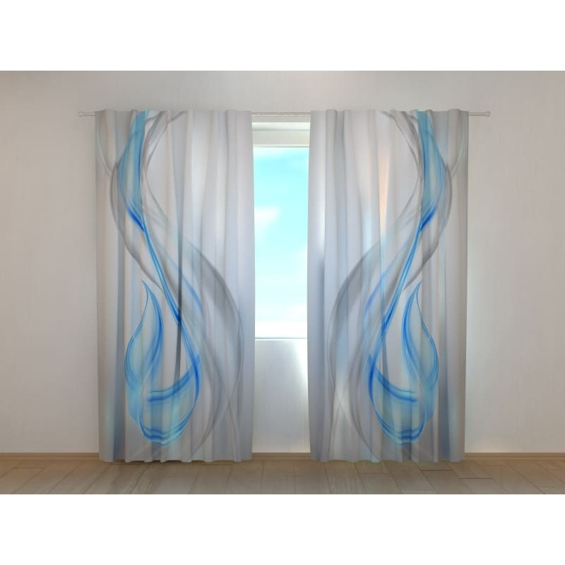 1,00 € Personalized curtain - Refined - Gray and blue