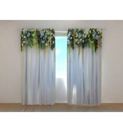0,00 €Rideau personnalisé - printemps - gris et floral