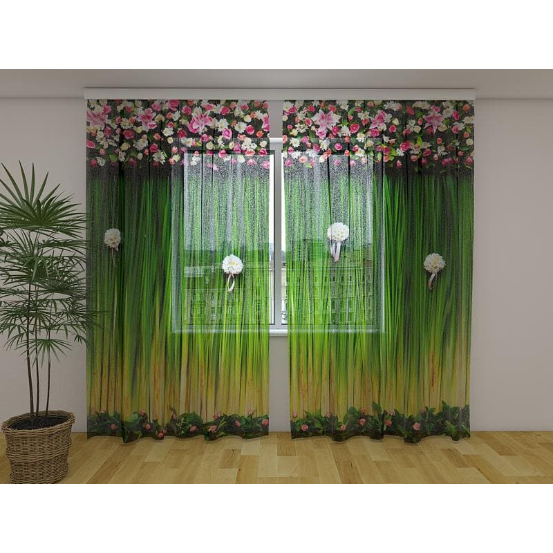 0,00 € Maßgeschneiderter Vorhang – Frühling mit rosa Blumen