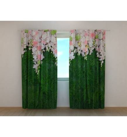 Custom curtain - Spring with cascading flowers