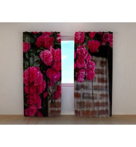 1,00 € Custom curtain - with peonies on the wall
