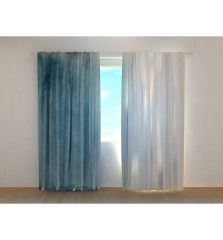 Custom curtain - clear and two-tone