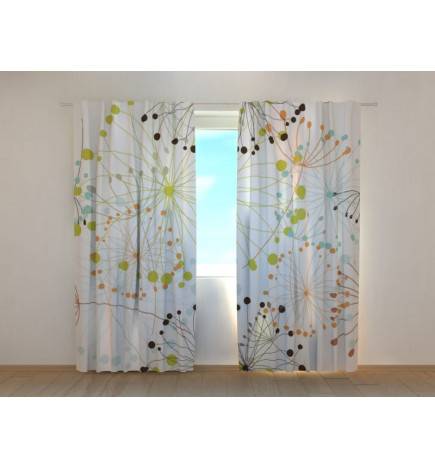 0,00 € Maßgeschneiderter Vorhang – transparent mit Wildblumen