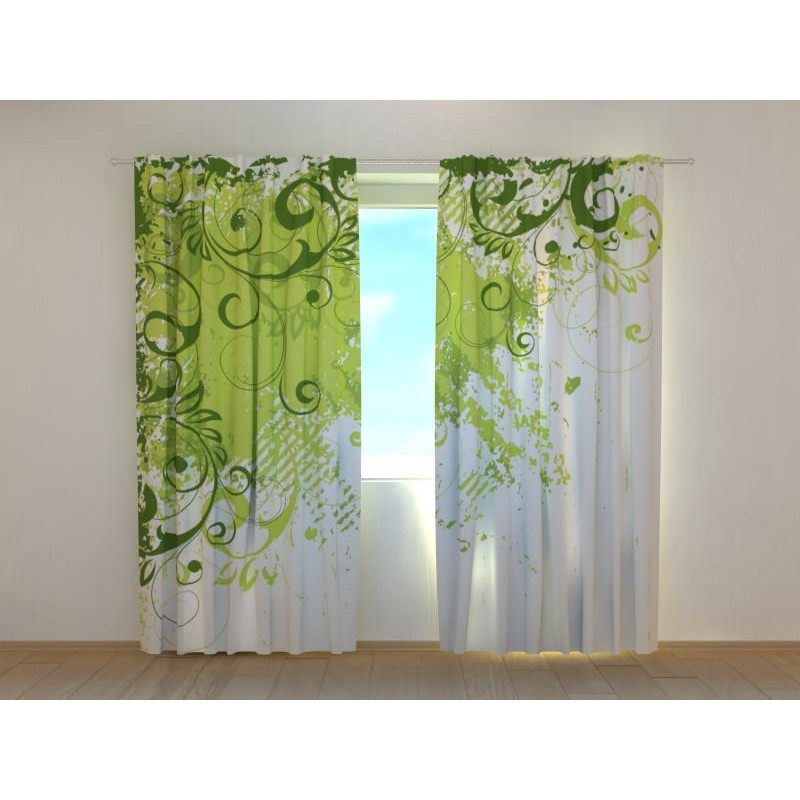 0,00 € Custom curtain - light and green - ARREDALACASA