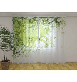 Custom curtain - light and green - ARREDALACASA