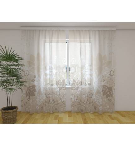 Personalisierter Vorhang – klar und botanisch – ARREDALACASA