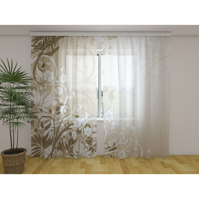 0,00 € Custom curtain - clear and floral