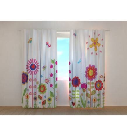 0,00 € Personalisierter Vorhang – für Kinder – mit Blumen