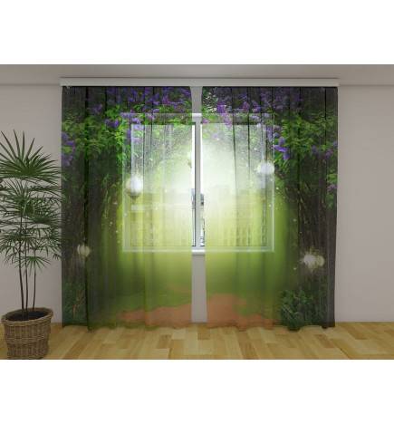 Rideau sur mesure - théâtral et botanique