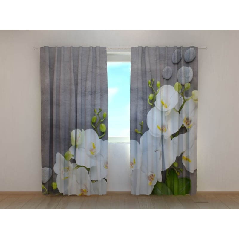 0,00 € Custom curtain - with marble and white flowers 0,00 € Custom curtain - with marble and white flowers