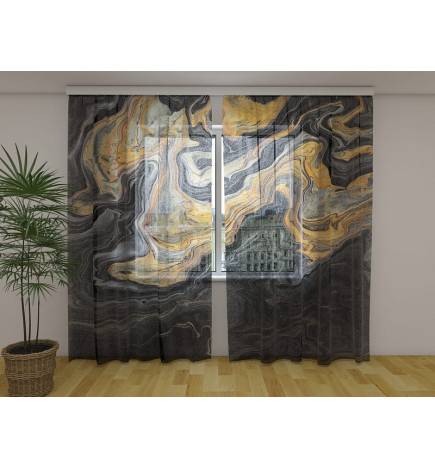 Tenda personalizada - com mármore preto e dourado