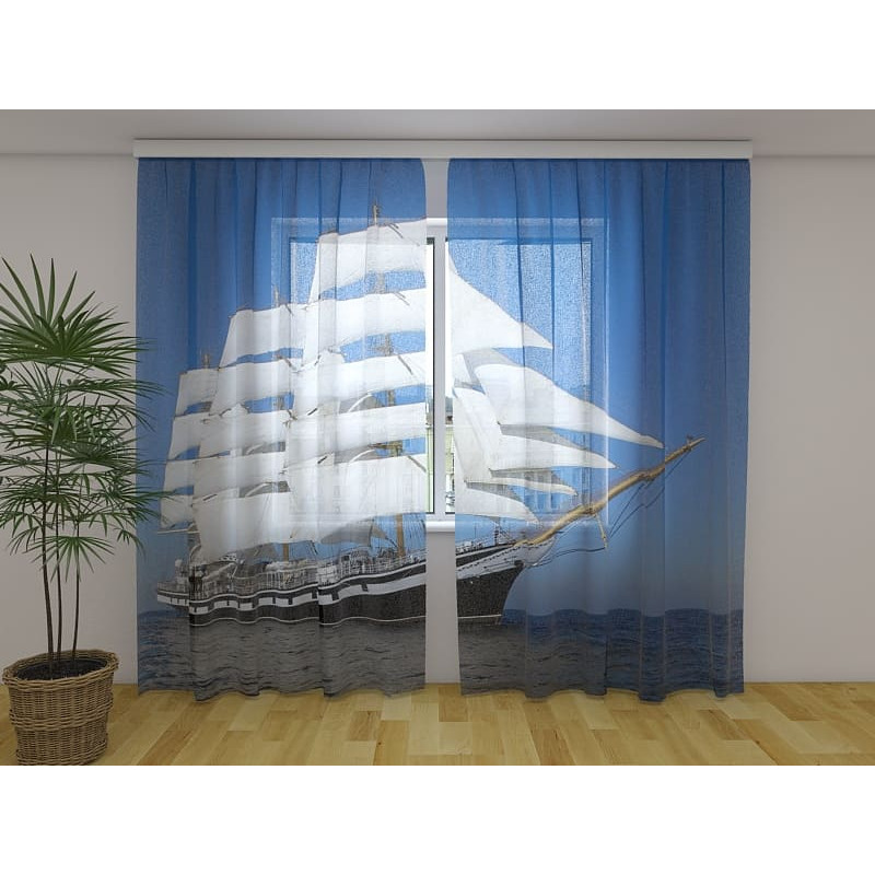0,00 € Custom tent - with a large sailing ship