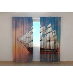 0,00 € Personalized curtain - sailing ship at sea